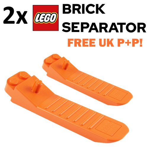 Genuine lego orange brick - orange,