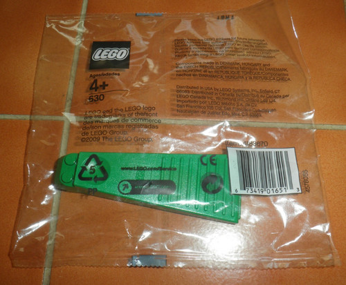 Lego poly bag green - bag, brick